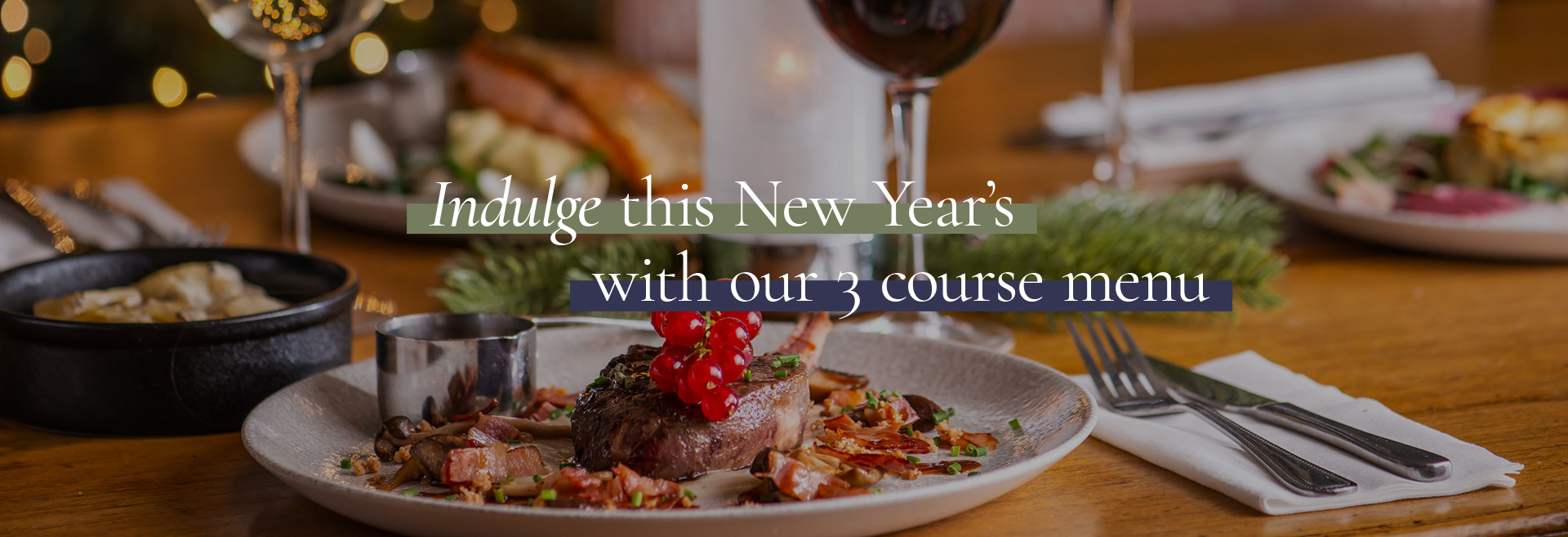 New Year's Menu at The Sun Inn 